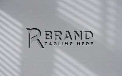 Luxury Logo Mockup Two Version Gold And Gray