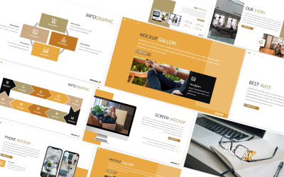 Median Creative Powerpoint Template