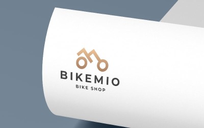 Modèle de logo Pro de magasin de vélos