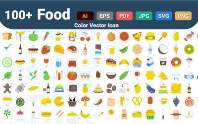 Пищевой цвет Векторный Icon | ИИ | прибыль на акцию | SVG
