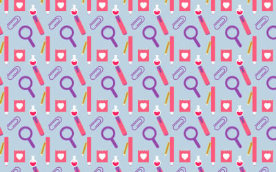 Repeating science pattern background