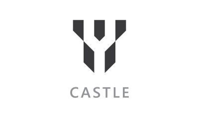 Kasteel vector Logo pictogram Template vector Design V1