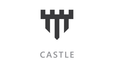 Kasteel vector Logo pictogram Template vector Design V2