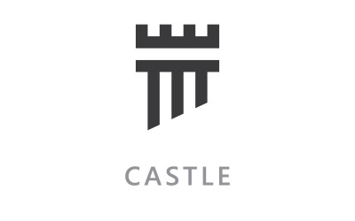 Kasteel vector Logo pictogram Template vector Design V3