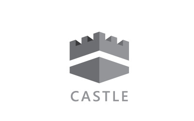 Kasteel vector Logo pictogram Template vector Design V4