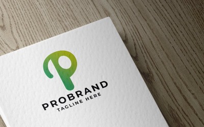 Modèle Pro de logo de lettre P de marque Pro