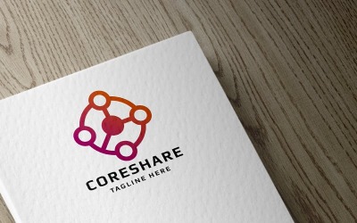 Шаблон логотипа Core Share System