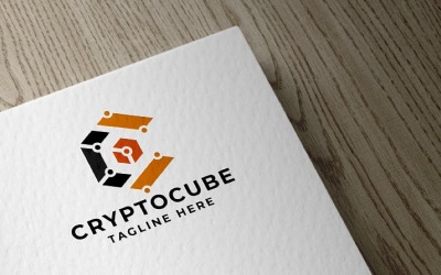 Шаблон логотипа Crypto C Letter Pro