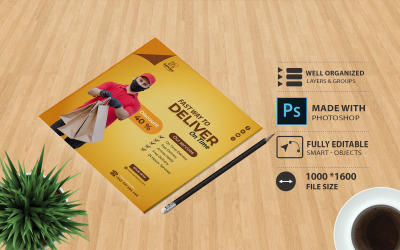 Szablon firmy kurierskiej - wysyłka - dostawa inny szablon