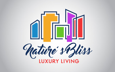 Szablon Logo szczęścia natury