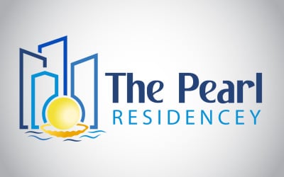 The Pearl Residency Logo Template