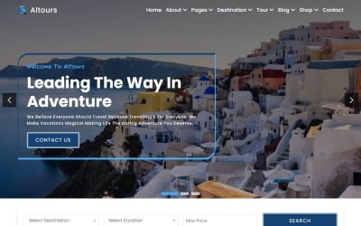 Altours - Plantilla HTML5 para sitio web de agencia de viajes