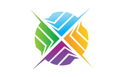 Logo di distribuzione aziendale di marketing online