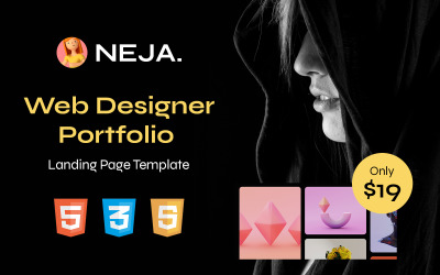 Neja Osobní Portfolio Vstupní stránka