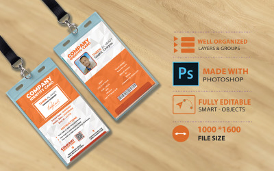 Oranžový Corporate Identity Card Design