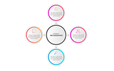 Vector presentation business infographic design template idea