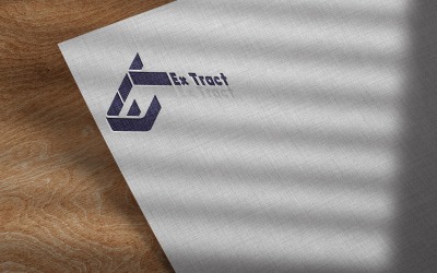-Ex Tract- logo digitální šablona