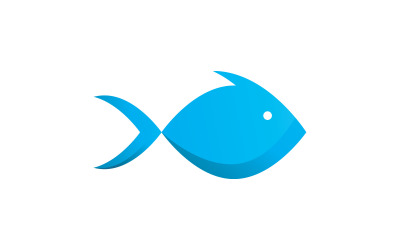 balık logosu simge vektör simgesi V1