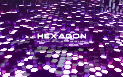 3D Hexagon Abstract Background