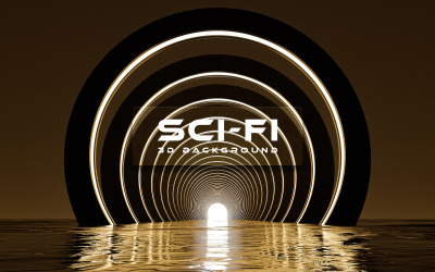 3D Sci-Fi bakgrundsgrafik 12