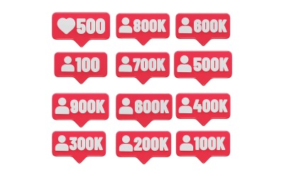 Love React Rector 插图 3D 渲染透明元素矢量设计