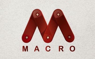 MACRO M Buchstabe Logo VORLAGE