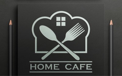 Modèle de logo de recette maison