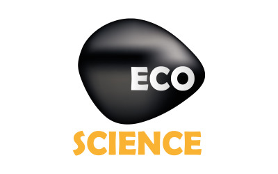 Modello di logo della scienza ECO