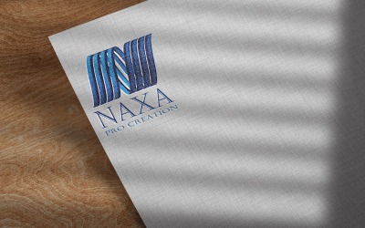 Plantilla de logotipo Naxa Pro-creation