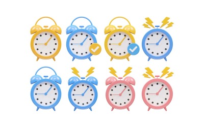 Table Watch Vector Icon 3D Rendering