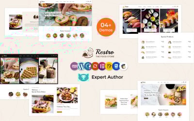 Restro – магазин суші, японських і китайських ресторанів Тема WooCommerce Elementor