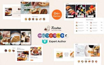 Restro - Sushi, japonais, restaurants chinois Thème WooCommerce Elementor Store