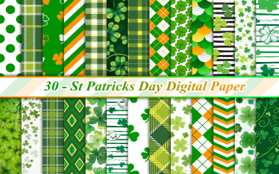 St Patricks Day Digital Paper, St Patricks Day Background