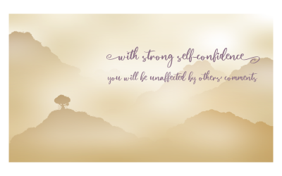 Background in Yellow Color Scheme with Inspirational Message of Self-confidence