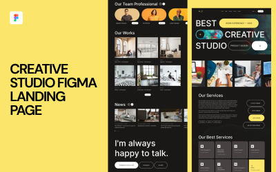 Creative Studio Figma-bestemmingspagina