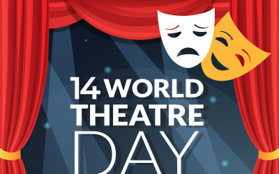 Иллюстрация к 14 Всемирному дню театра