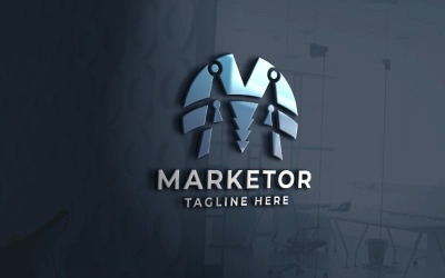 Marketor Letter M Logo Pro-sjabloon