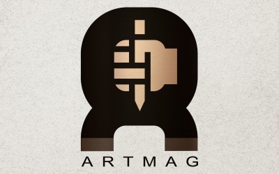 Modello di logo digitale ARTMAG