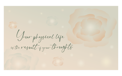 Orange Color Scheme Background with Inspirational Message of Thoughts