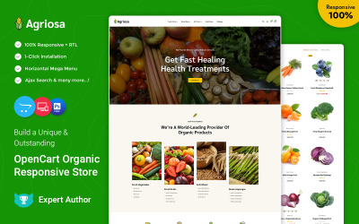 Agriosa - Grönsaker, frukter och livsmedelsbutiker OpenCart-tema
