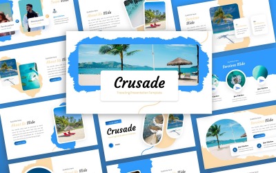 Crusade - подорожуючий багатоцільовий шаблон PowerPoint