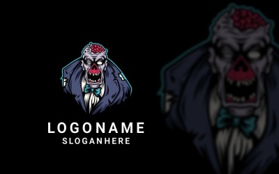 Disegno grafico del logo della tuta da zombie