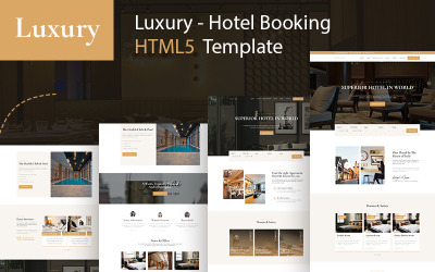 Luxus – HTML5 šablona pro rezervaci hotelů a luxusních hotelů
