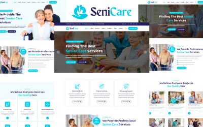 Senicare - Modèle HTML5 de soins aux personnes âgées