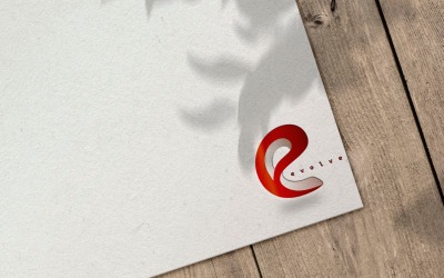E Harfi Logo Şablonu geliştirmek