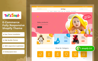Kidzshell – багатоцільова преміум-тема для електронної комерції Shopify 2.0
