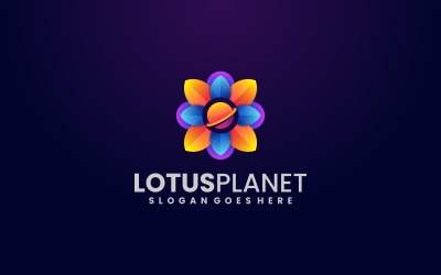 Lotus Planet färgglada logotyp