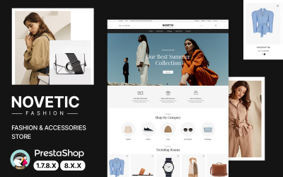 Novetic - Kläder, skor och accessoarer PrestaShop-tema