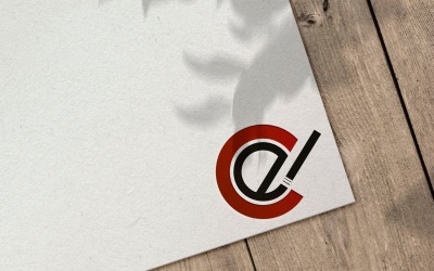 Plantilla de logotipo digital de carta