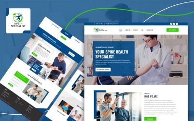 Sjabloon voor gezondheidsspecialisten - gebruikersinterface Adobe XD